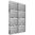 8er 2x4 Premium Edelstahl Briefkastenanlage für Aufputz - Wand Montage