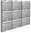 9er 3x3 Premium Edelstahl Briefkastenanlage für Aufputz - Wand Montage